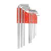 9Pcs Hex Key Wrench Set Long Arm High Carbon Steel Metric Hex Wrench Set with T Handle