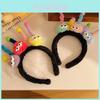 Cute Cartoon Twist Stick Hairband Women's 2023 New Hair Clip Pressed Hair Tie Wash Face Plush Headband High Skull Cap