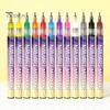 Nail Design Pens 12Pcs Art 3D Quick Dry 0.5MM DIY Gel Acrylic Markers Set Paint Point Graffiti Dotting Liner Pen Drawing Painting Tools