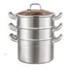 KOBACH 304 Stainless Steel 3-Tier Steamer Pot