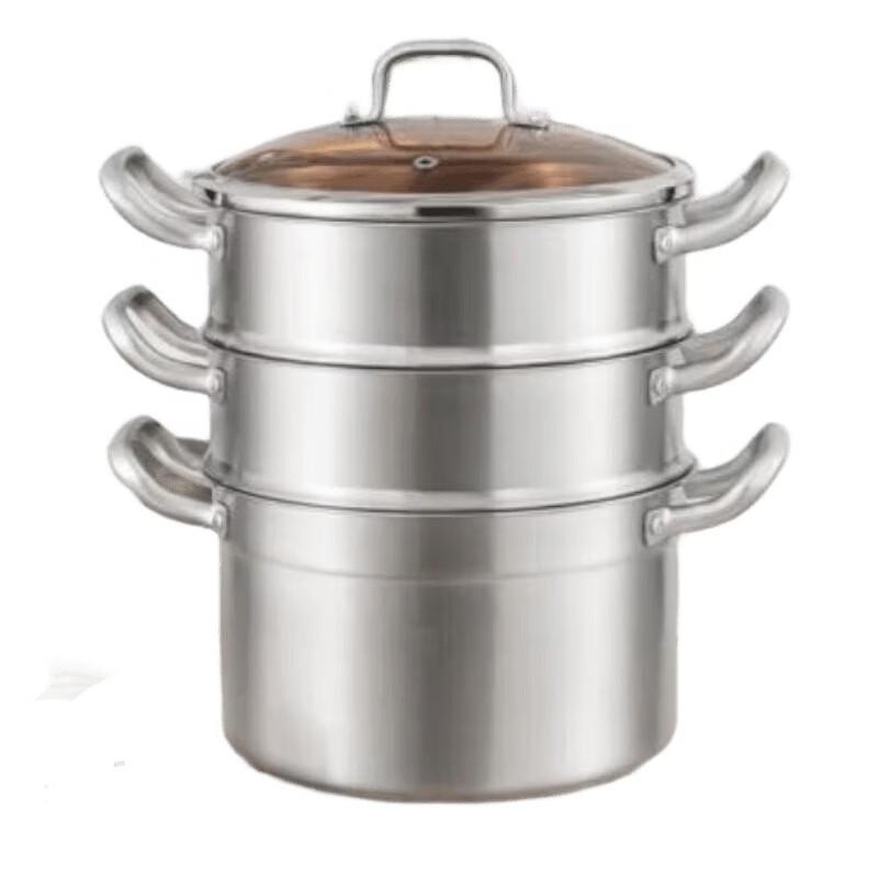 KOBACH 304 Stainless Steel 3-Tier Steamer Pot