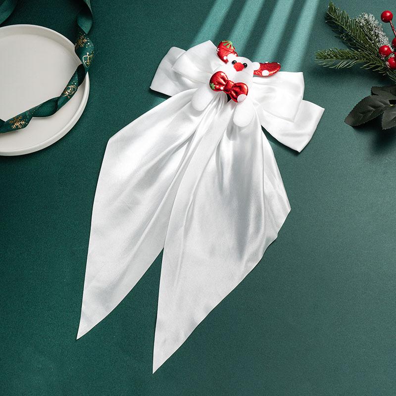 Christmas Big Bow Hair Clip Red Clip Headband Hair Rope Women's Hair Clip Back of Head Black Hair Accessory