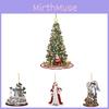 Creative Acrylic Christmas Tree Santa Car Hanging Ornament Unique Home Decor Gift