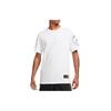 Jordan T Shirts Men's White Crew Neck Moderate Straight Fit CK9780-100