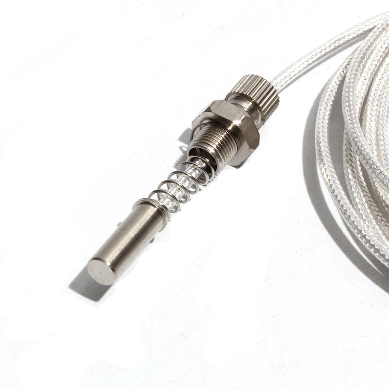 PT100 Thermocouple Probe M10 Thread Thermal WZPM-201 Resistance Cable Length 0.5M-8M