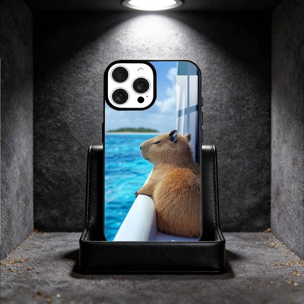 Funny Cute Pet Capybara Phone Case For iPhone 14,16,15,13,17,12,Plus,Pro,Max Magnetic For Magsafe Frosted Cover
