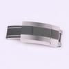 16X9MM Solid Stainless Steel Folding Buckle for Rolex Submariner Oysterflex Daytona GMT Watch Band Strap Deployment Clasp