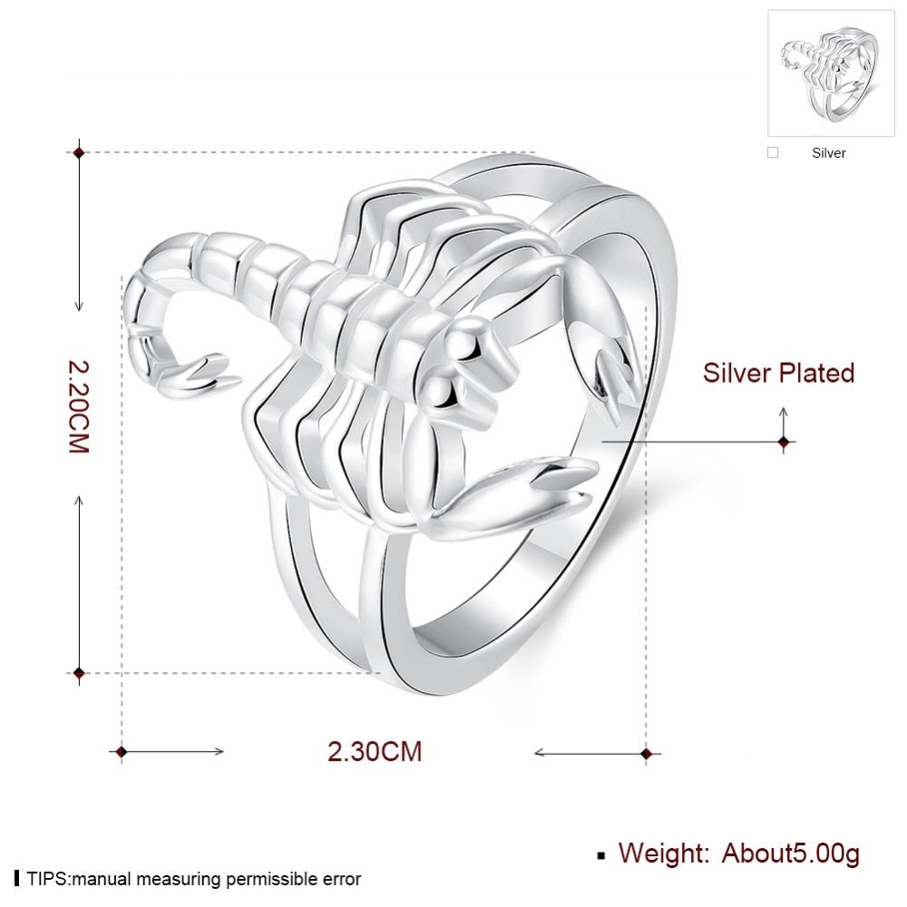Copper Plated Rings For Women Scorpion Shape Ring Wedding Jewelry Unisex Ring For Lovers Christmas Gift  Stamp Copper Color