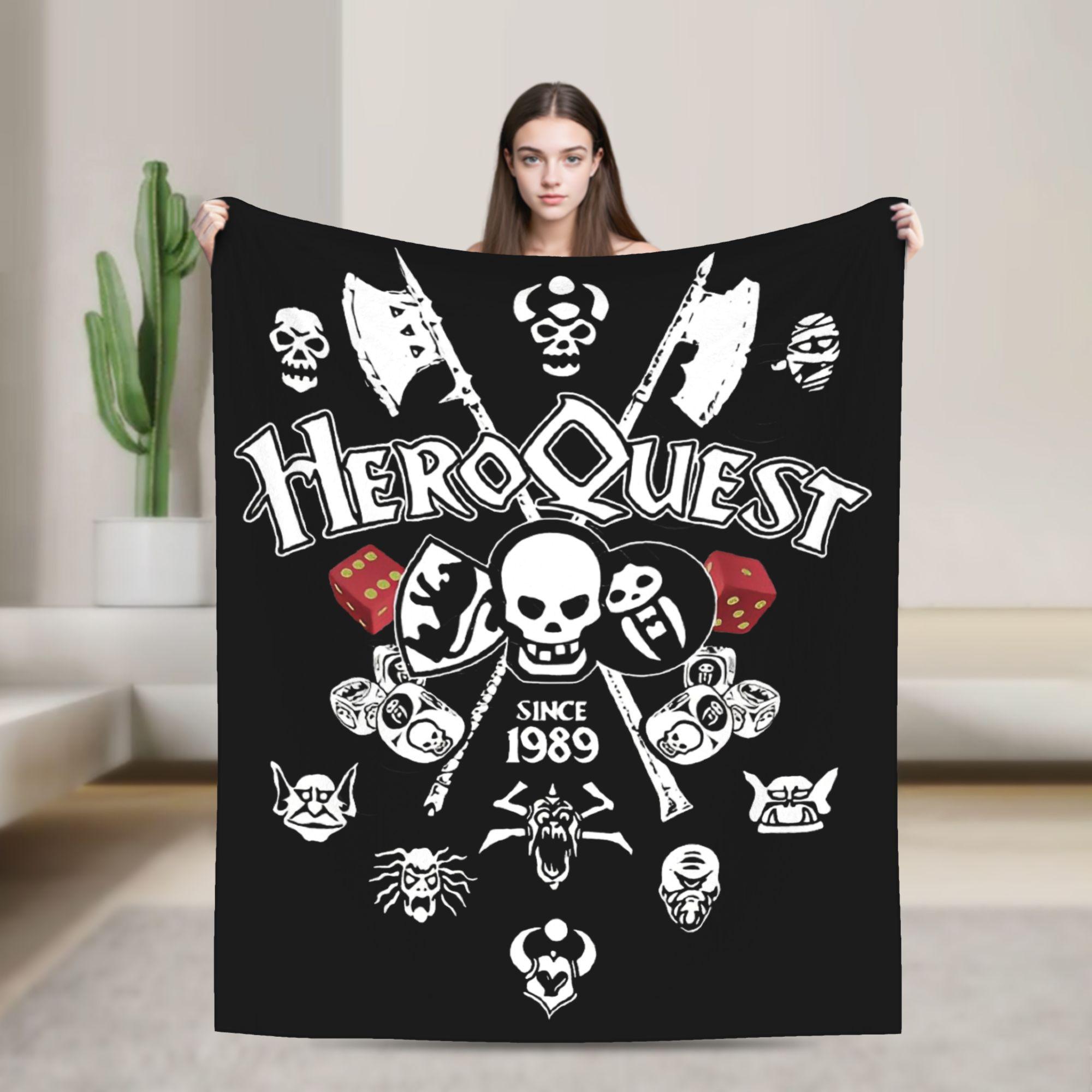 

Heroquest Roleplay Game 90s RPG Fashion Blanket Gaming Fuzzy Awesome Warm Throw Fashion Blankets for Home Winter Car 75x90cm