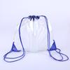 Clear Waterproof PVC Large Capacity Drawstring Bag Adjustable Stadium Travel Beach Storage Backpack Outdoor Supplies