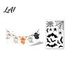 Funny Cat Bat Decals Halloween Static Cling Window Stickers Cute Ghost Pumpkin Glass Holiday Party Decorations Decals Removable Adhesive-Free