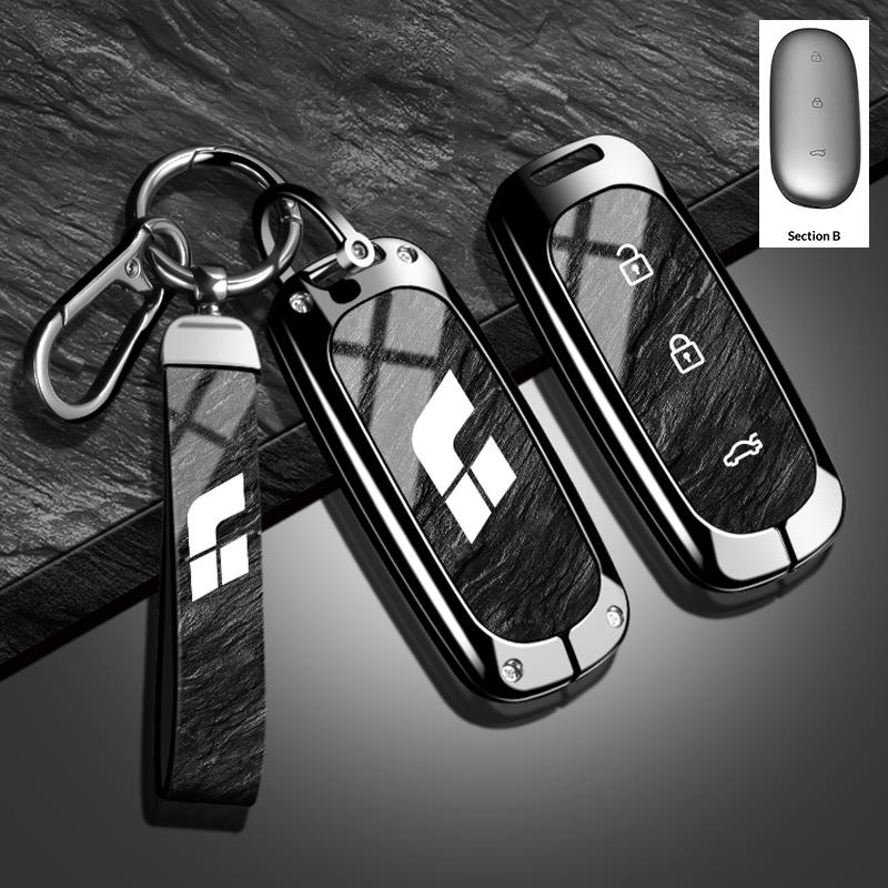 Car Key Case For Li Auto L9 For Li Lixiang L7 L8 Car Keychain For Lixiang Li Auto L9 Keychain Zinc Alloy Car Key Case