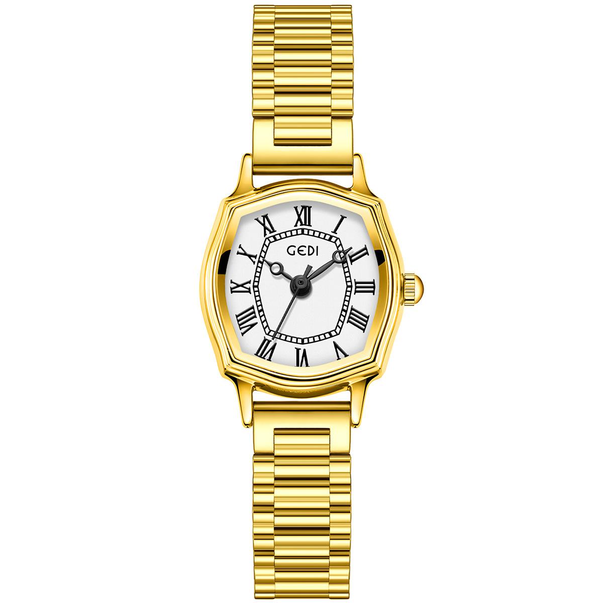 

Trend Fashion Wine Barrel Watch Women S Texture Simple Retro Roman Elegant Temperament Exquisite Steel Belt Women S Watch