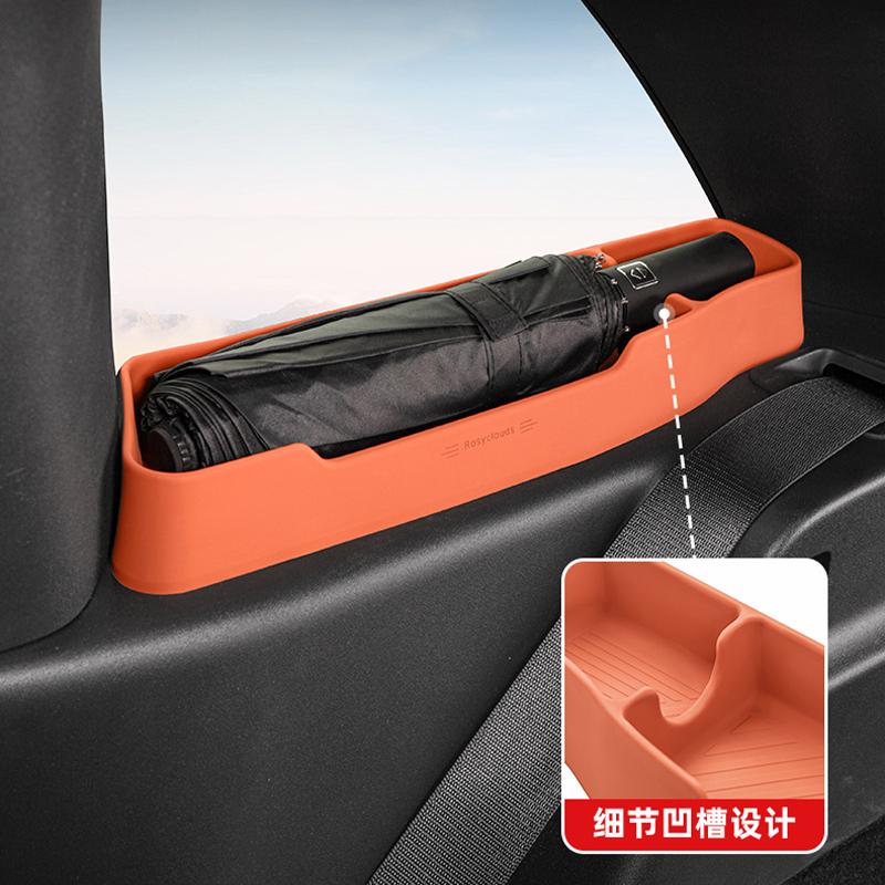 For Li LiXiang L6 L7 L8 L9 Car Rear Quarter Window Storage Box Rear Car Window Rganization Silicone Storage Interior Accessories