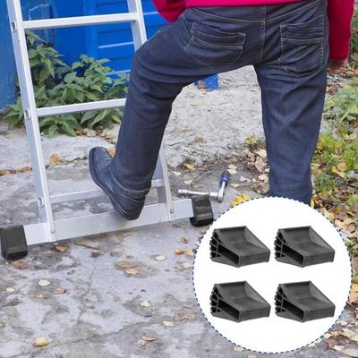 Leiterfußabdeckung 4x Rutschfester Leiterstabilisator Schuhe Treppenzubehör Ersatzteile Für Elektroarbeiten Fensterreinigung