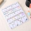 3pcs Kawaii Weekly Plan Paper Scrapbooking Stickers Sticky Note Stationery School Supplies Memo Pad