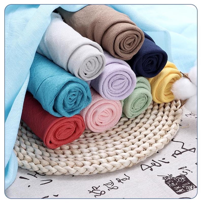 100/300/500cm Cotton Linen Fabric Thin Breathable For DIY Sewing Dress Shirt Clothing Fabrics Curtain Tablecloths Material