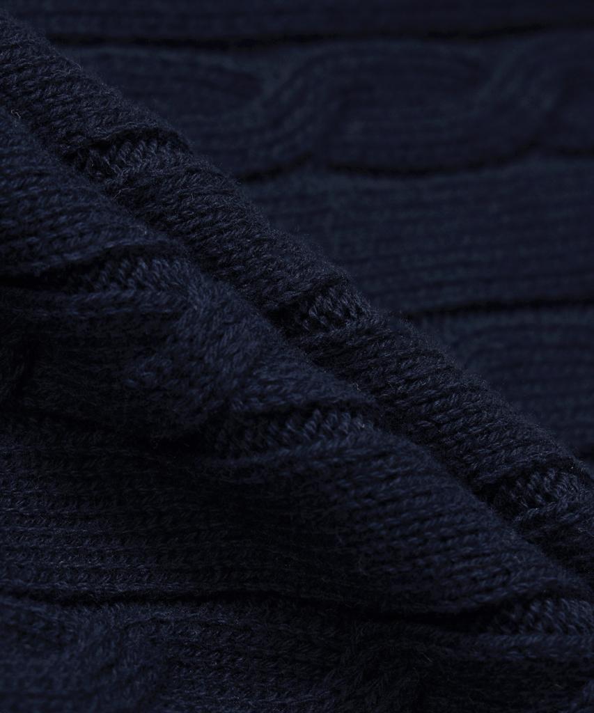 Brooks Brothers Cotton Cable Cardigan (Dark Navy) (Bbwcmbg101)
