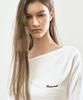 NICK&NICOLE Diagonal Off Shoulder Top_Ivory
