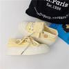Cute Floral Platform Canvas Shoes Women's 2025 New Fashion Versatile Comfortable Breathable Two Wear Casual Board Shoes