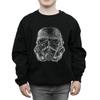 STAR WARS Boys Stormtrooper Scribble Helmet Sweatshirt
