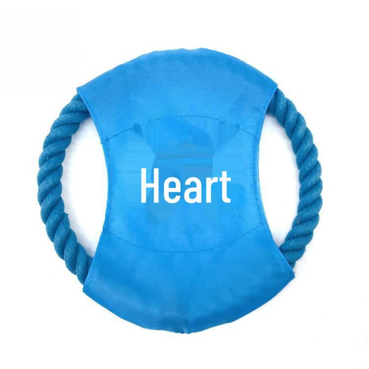 Pet Toy Cotton Rope Frisbee - Durable Dog and Cat Interactive Training Toy.