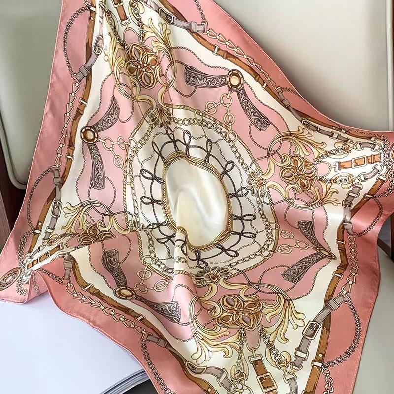 100% Echte Seide Schal Damen Design Quadratisch Kleines Taschentuch Haarband Stirnband Halstuch Damen Bandana