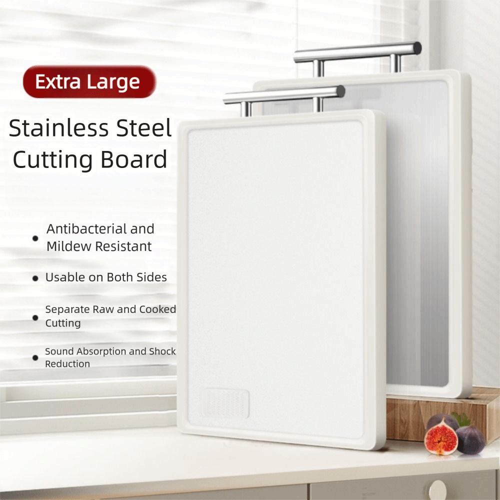 Anti-Bacterial Stainless Steel Cutting Board Anti-Mold Kitchen Chopping Block  Vegetable