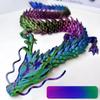 30cm 3D Printed Dragon Toys Flexible Articulated Dragon Model Desktop Craft Ornament Gifts for Kids Office Home Table Decor