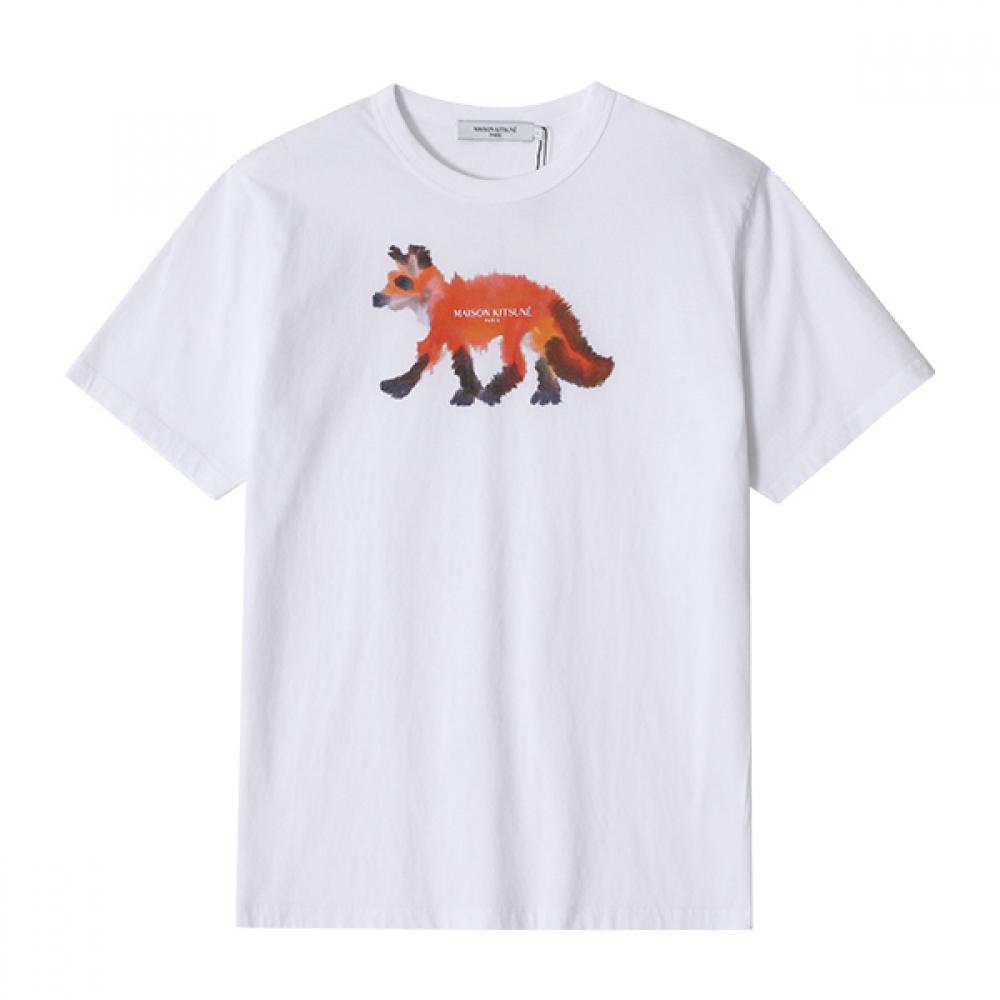 

MaiSon KitSune Km00105kj0008 P100 Half Miello Fox Head Print Men S Short Sleeve Tee KM00105KJ0008 P100 (M)