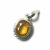 4 Crt. Yellow Sapphire 925 Sterling Silver Pendant Handmade Gift Pendant