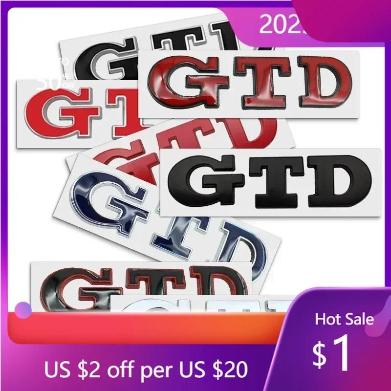 Dla VW Gorący 2025 Nowy 1 szt. 3D GTD metalowy Znak logo litery naklejka emblemat tylne drzwi bagażnik naklejka dla Volkswagen VW Passat B5 B7 Polo