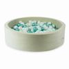 Dry Pool 110x30 Velvet Soft Light Mint with 400 Balls: Light Mint, Opalescent, Metallic Turquoise