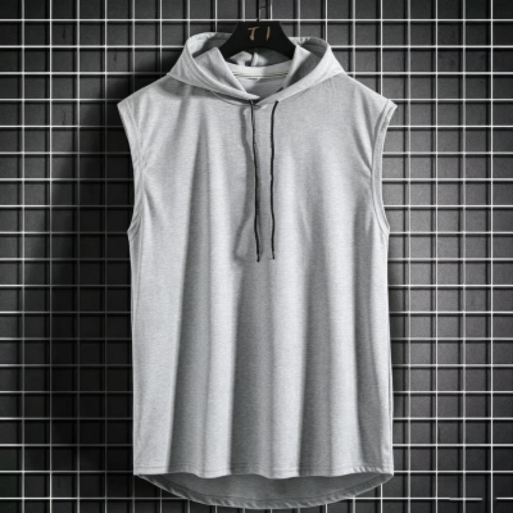 

Fashion Tank Top Men s Hooded Sleeveless T-shirt Top Fashion Hip Pop Vest Sweatshirt Singlets Outdoor Casual Men s and Women s Clothing S