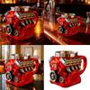 Retro Motor Style Double Walled Thermal Coffee Cup Nonrust Steel Interior Scratch Resistant Construction