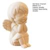 Mini Estatua de Ángel Guardián Impresa en 3D Terapia de Curación Pura Decoración de Escritorio para el Hogar Figura Blanca Suave Escultura Artística Regalo