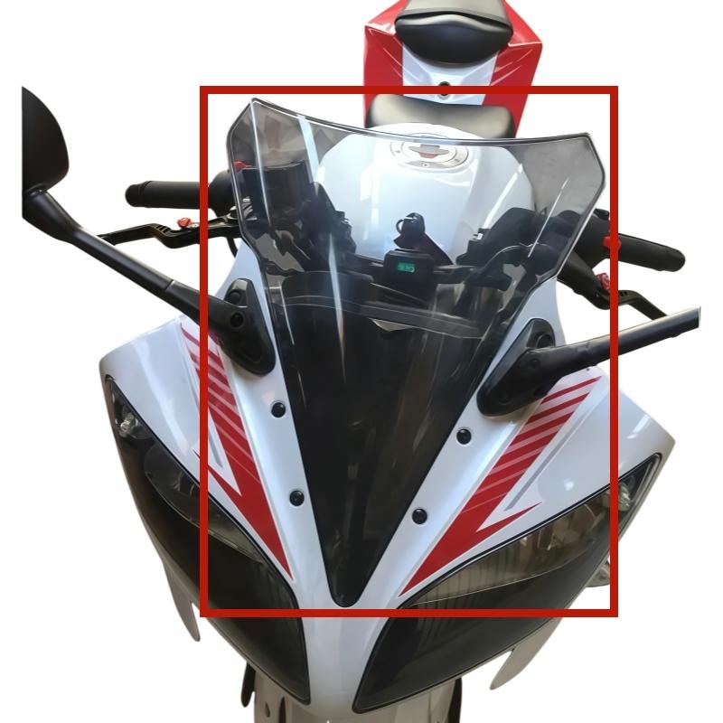 Motorcycle Windshield Front Windshield Air Reflector Flow Guide Plate Double Bubble For Yamaha YZF R15 V1.0 V2.0 YZF15 2014-2016