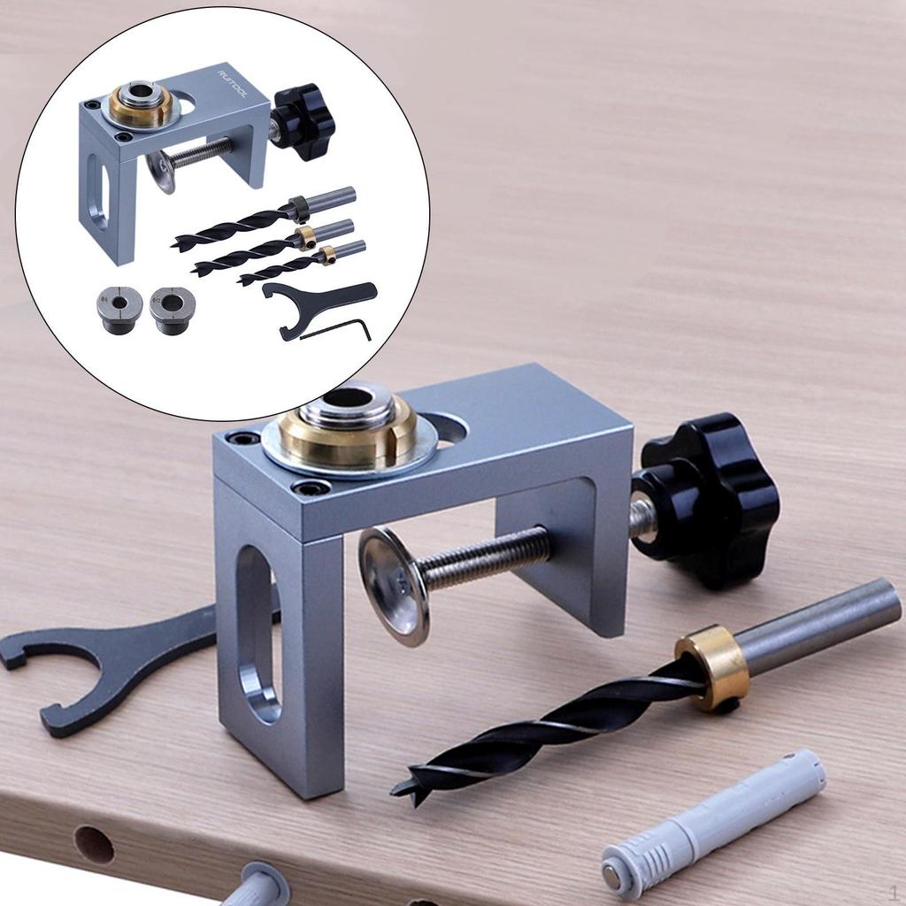 Dowel Jig for Centering with Drill Guide Portable Woodworking Tool