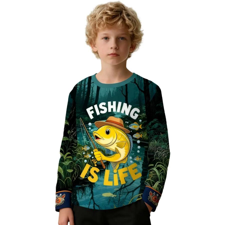 Outdoor Fishing 3D Print Children's Tops from 2 to 8 Year T-Shirts for Boys Girls Kids Clothes Summer Short Sleeve Clothing Boy