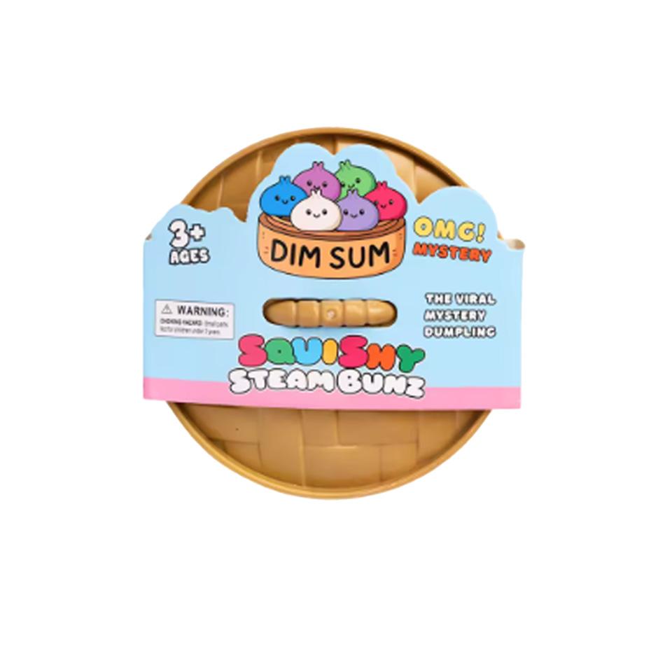 Kleurrijke 6 Stijlen Glitter Dumpling Glitter Dumpling Squishy met Doos Dumplings Sensorisch Knijpspeelgoed voor Stressverlichting Speelgoed white