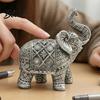 Wealth Prosperity Gift Elephant Figurine Luck Charm Sculpture Versatile Indoor Outdoor Decor for Statue Car Tabletop Entryway Living Room