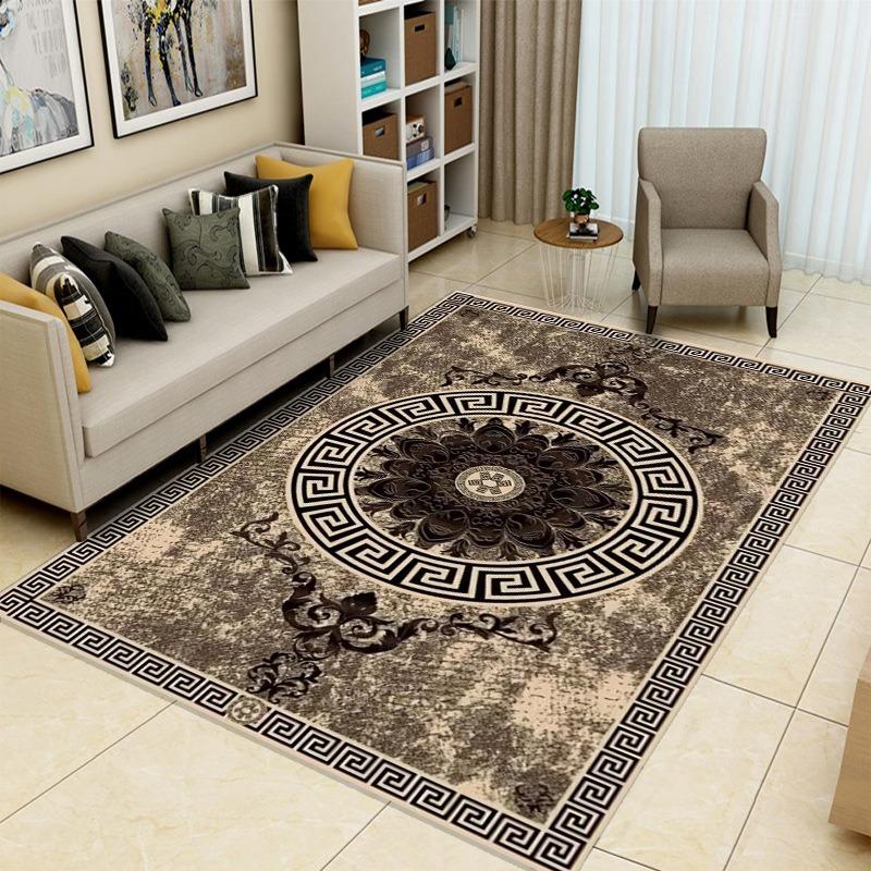 Leichter Luxus Fadendekoration Teppich Champagner Luxusmuster Wohnzimmer Sofa Rutschfeste Unterlage Eingangsfoyer Teppich Zuhause Schlafzimmer