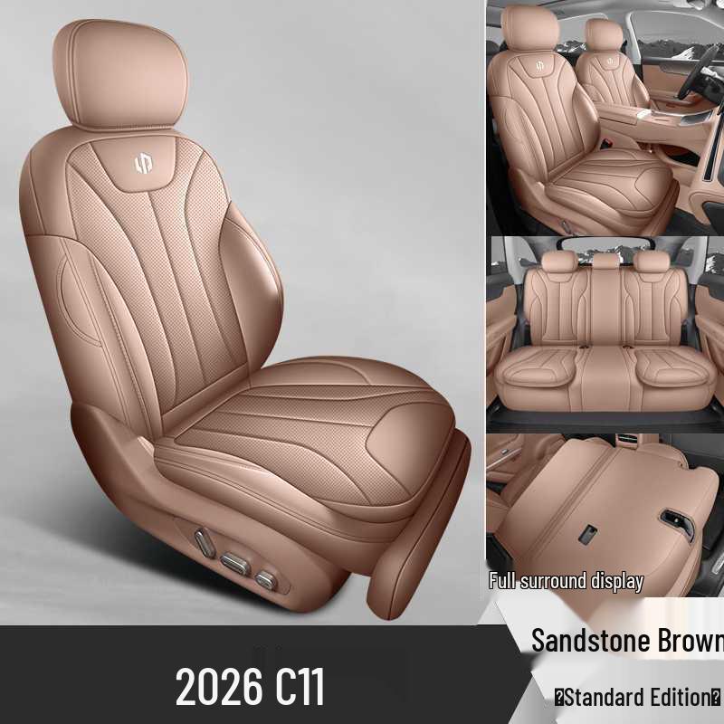 Leapmotor C11 Universal Four-Season Breathable Leather Car Seat Covers Pads (2024-2026)