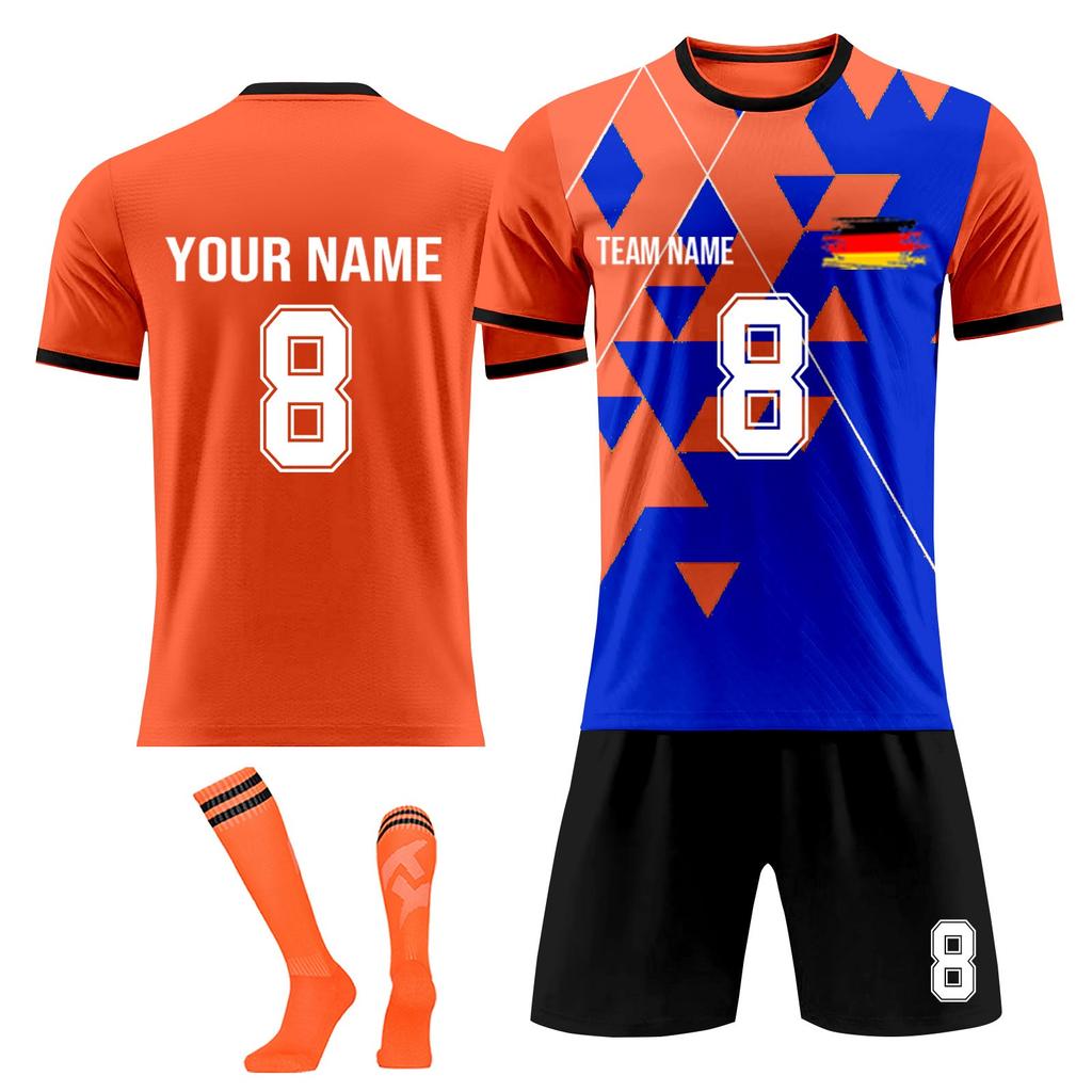 Personalised Shirts Kit Mens Girls With Name Number Custom Football Jerseys For Boys Training Suit