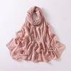 Pearl Chiffon Double Chain Beaded Scarf Ethnic Women S Headscarf