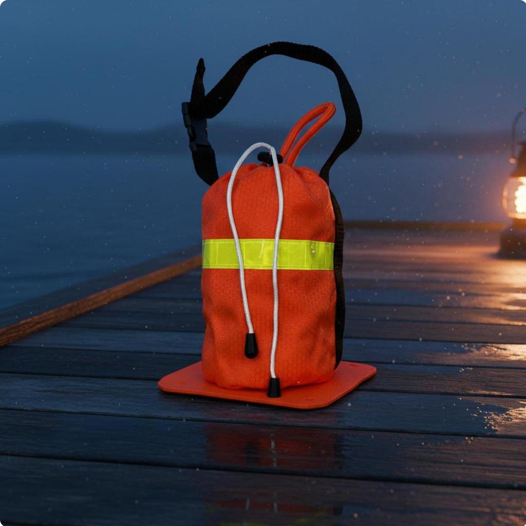 Throw Bag with rope Emergency Rescue Waterproof Material Buoyant Aquatic Line Pouch