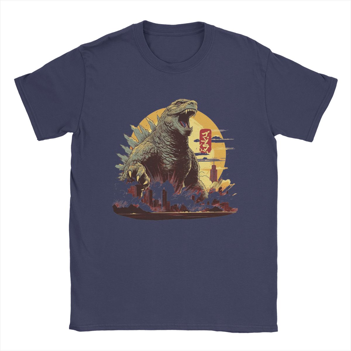 

Men T-Shirt G-Godzillaed Vintage 100% Cotton Tees Short Sleeve T Shirts O Neck Clothing Plus Size 4XL
