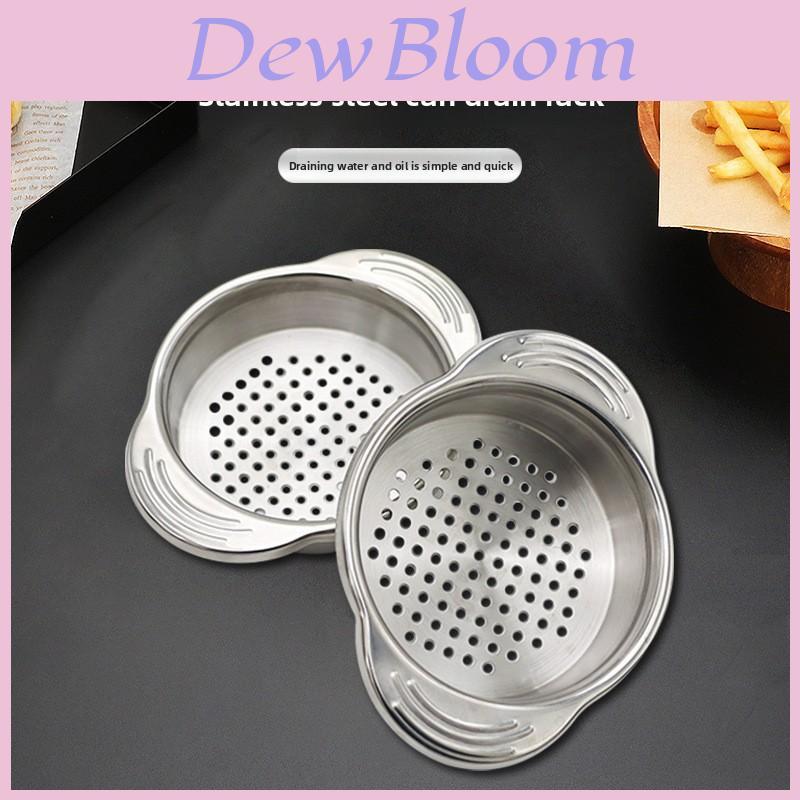 Stainless Steel Mini Draining Basket With Dual Handles For Kitchen Food Prep And Oil Drainage