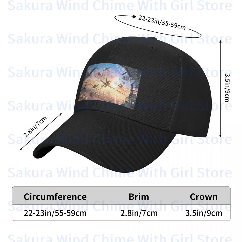 Fashion World Of Warplanes Baseball Cap for Men POLYESTER Hats Adjustable Hat Casual Truck driver Hat
