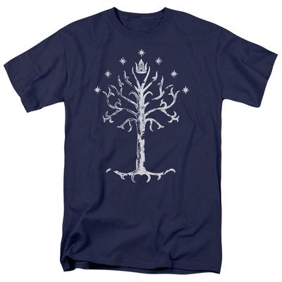 Lord of the Rings Tree Of Gondor Navy Color T-Shirt Sizes S-4XL NEW